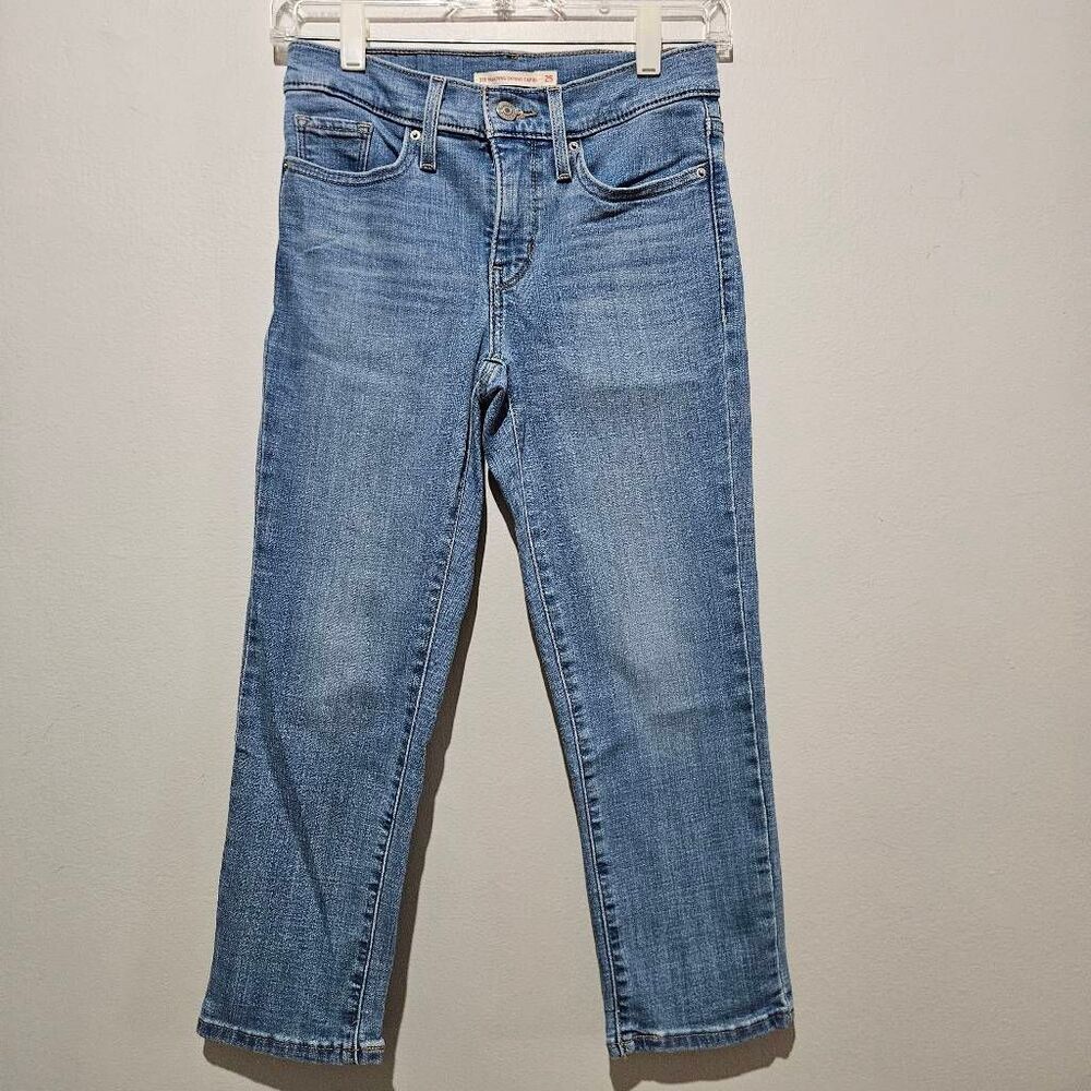 Levis Womens Jeans Blue 311 Shaping Skinny Capri Denim Size 25
